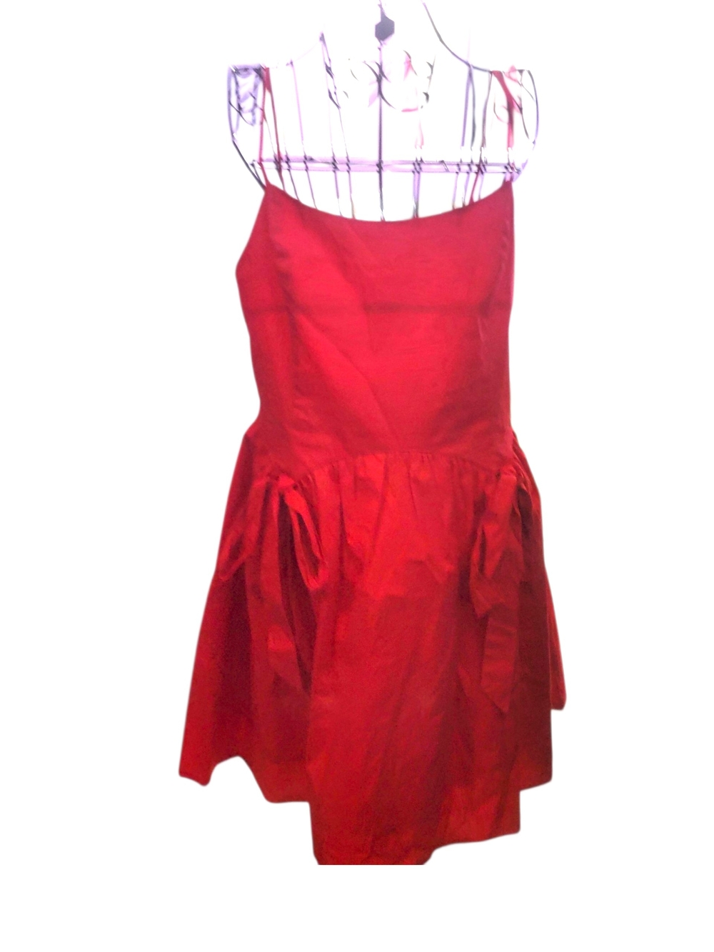 Moon River Red Spaghetti-Strap Dress
